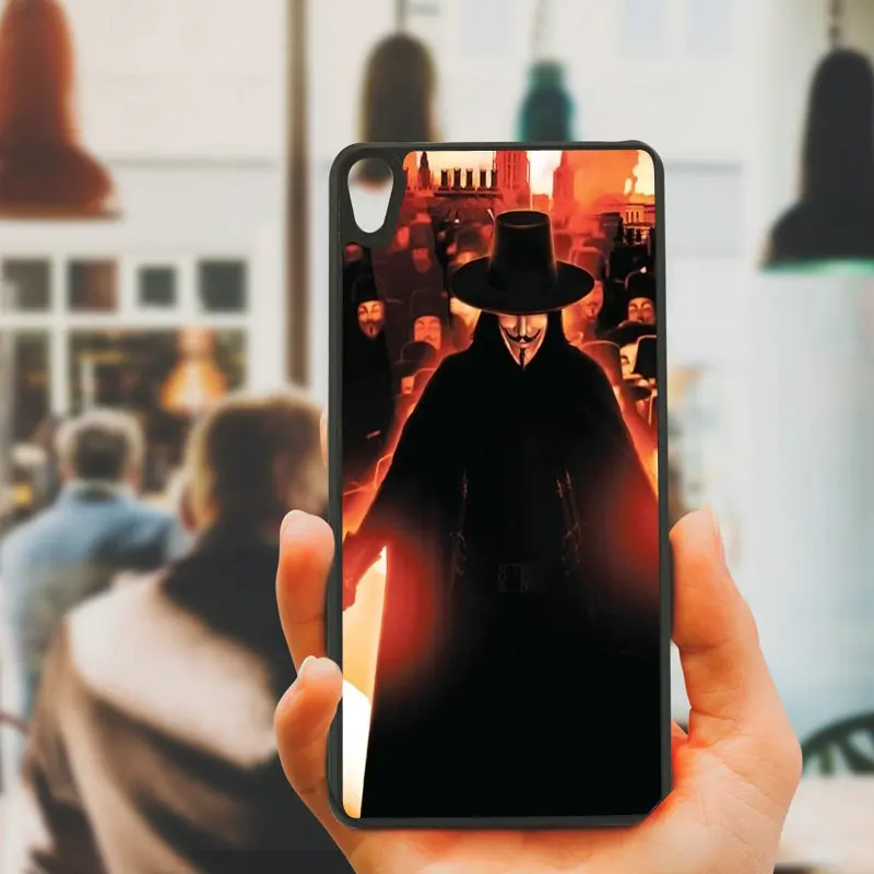 Hot V for Vendetta Mask Mobile Phone Cases Hard PC Cover Sony Xperia z1 z2 z3 z4 z5 m4 m5 X XA XA1 XZ E4 E5 Compact Shell | Мобильные
