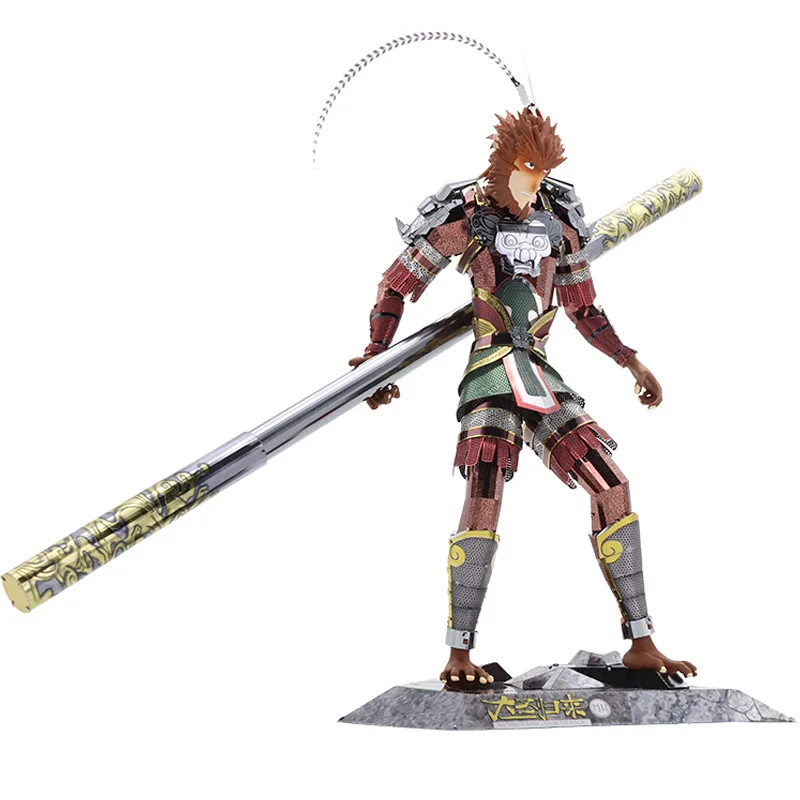 

Art Monkey King 3D three-dimensional metal assembly hand-run Sun Wukong Qi Tianda San returned high-difficult assembly model