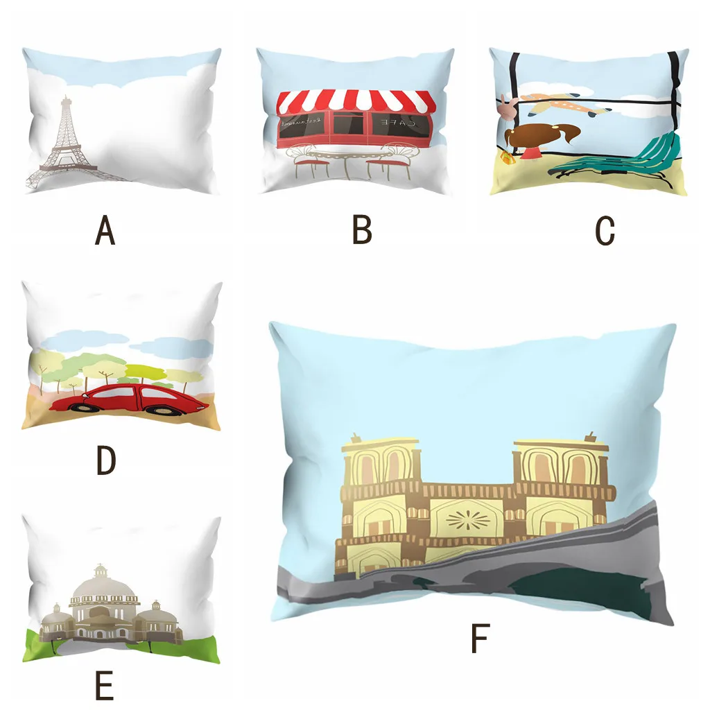 Зима 2020 чехол для подушки с принтом полиэстер дивана автомобиля домашний декор