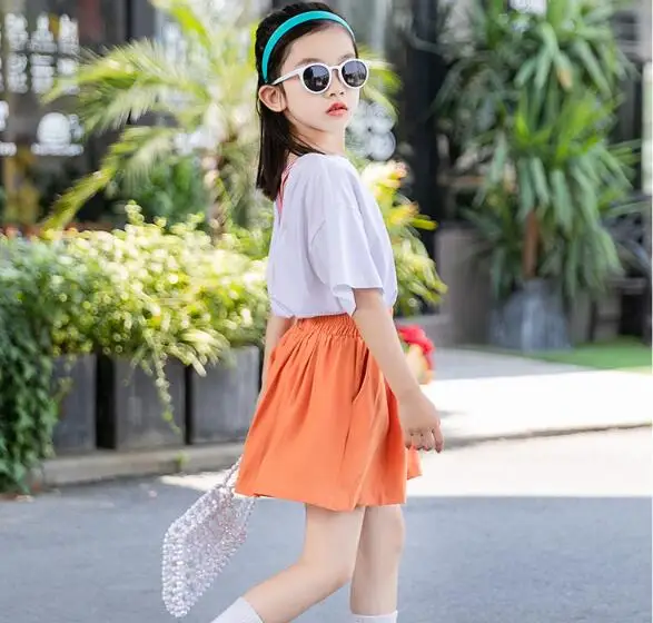 

Cultiseed Big Girls Summer Sets Clothing Children Girl Summer Fruit Print T-Shirt+Shorts 2pc Set Suits Kids Holiday Casual Sets