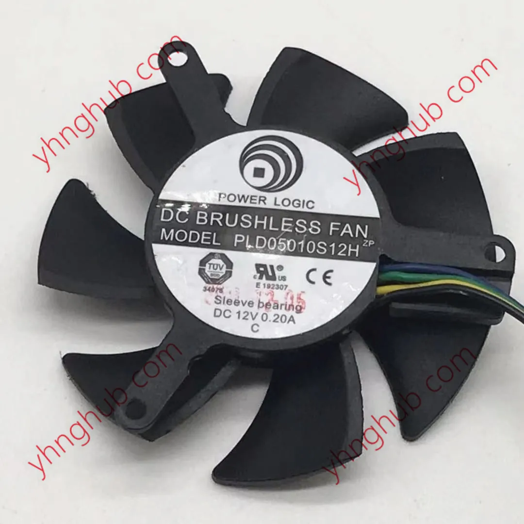 Вентилятор без рамы для сервера Power Logic PLD05010S12H 12 В постоянного тока 0 20 А 47 х47 мм 4