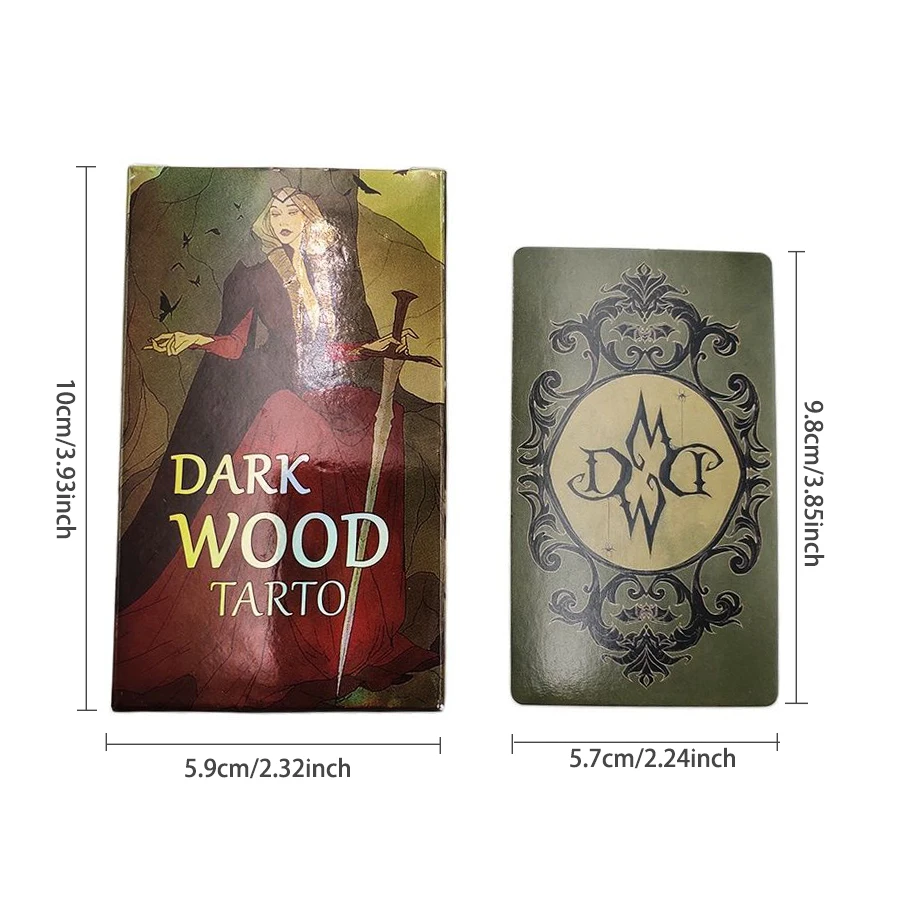 Карточка Таро Dark Wood настольная игра с судьбой ведьмой предсказаниями для