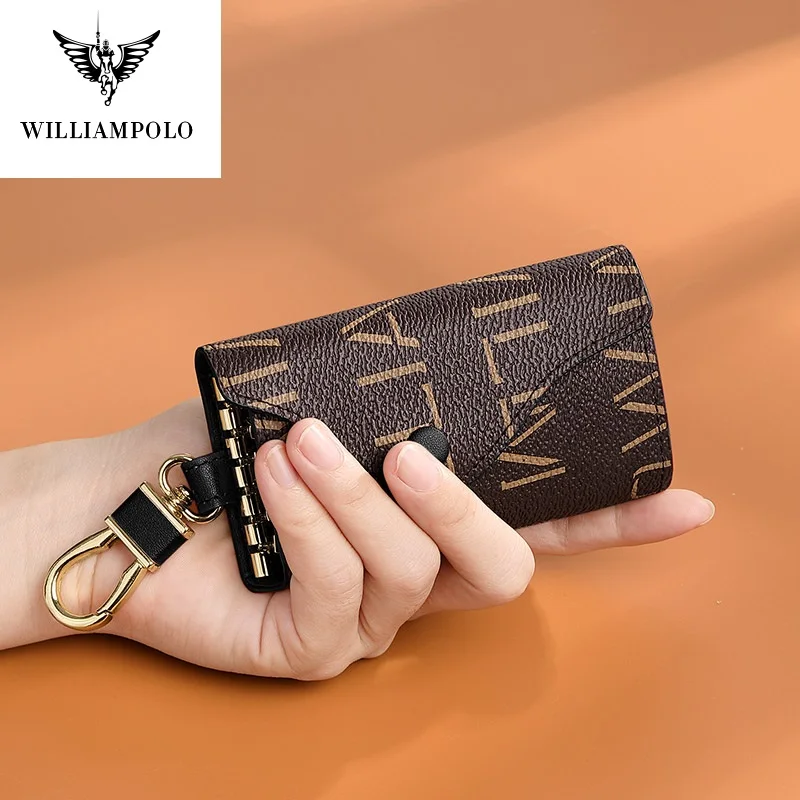 Новинка 2020 чехол для ключей WILLIAMPOLO женский многофункциональный кошелек Женский