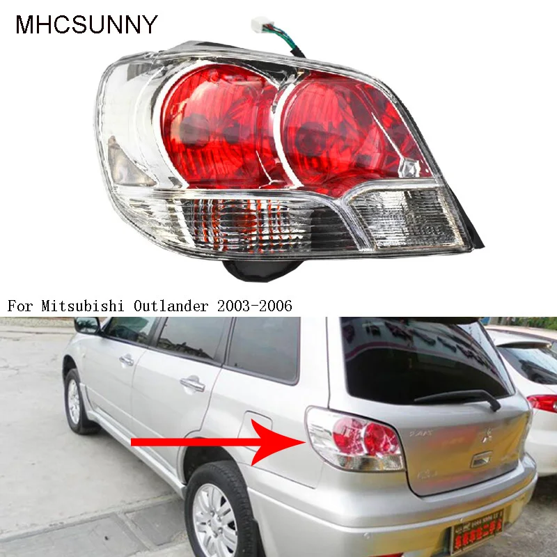 1PCS Tail Lights For Mitsubishi Outlander 2003-2006 Warning Light Lamp Rear Bumper Stop taillights | Автомобили и мотоциклы
