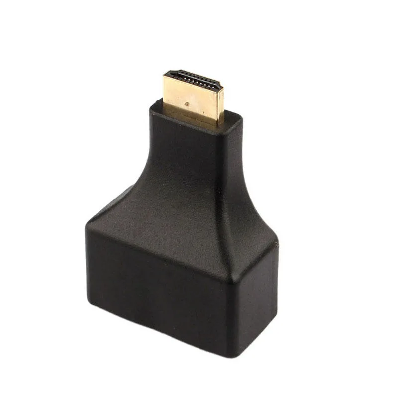 1 пара HDMI к двухпортовому RJ45 сетевому адаптеру мужчин и женщин кабель удлинитель