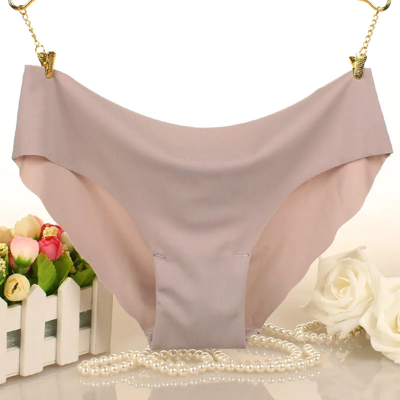 4 шт./партия высококачественные женские бесшовные трусики однотонные