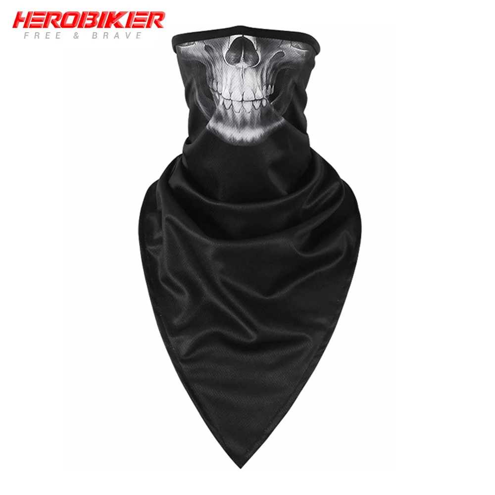 color11 HEROBIKER, новинка, Балаклава, мотоциклетная, мото, защита для лица, дышащая маска, мотоциклетная, многофункциональная, мото, полумаска, Быстросохнущий двигатель - Цвет: color11