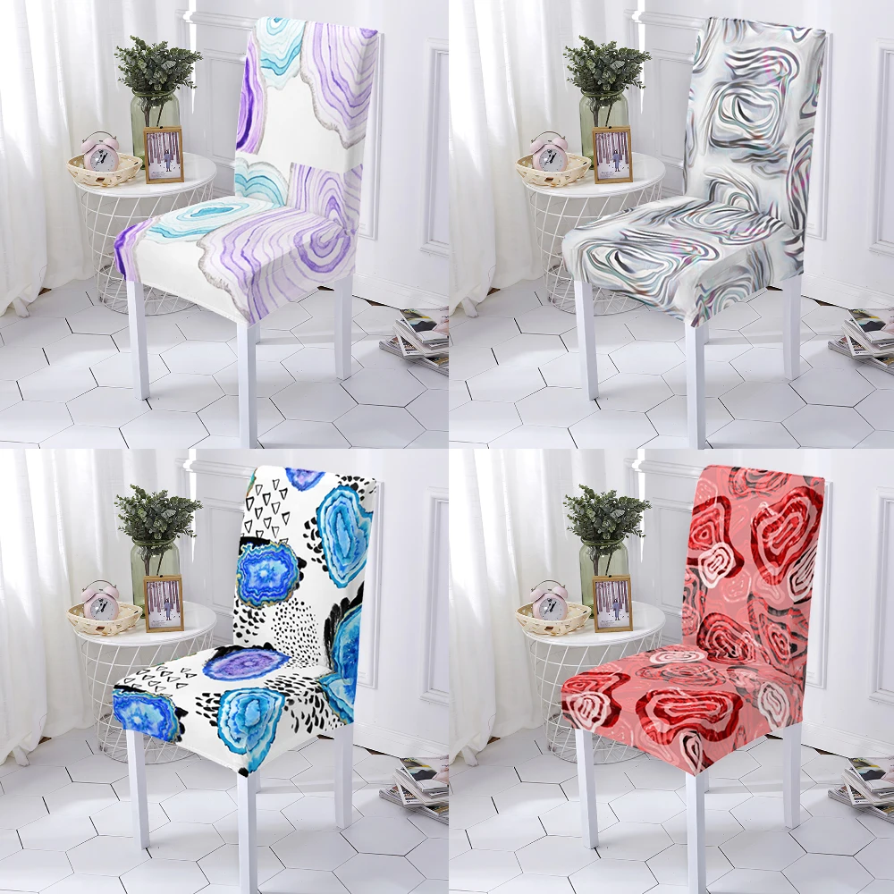 

Marble Line Pattern P Decoration Chair Covers Washable Print Multifunctional Seat Cover Universal Printed Party Printing Fabri