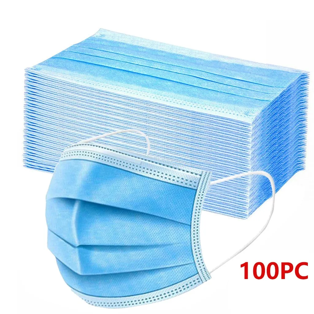 Маски одноразовые из нетканого материала для косплея женщин и мужчин 100