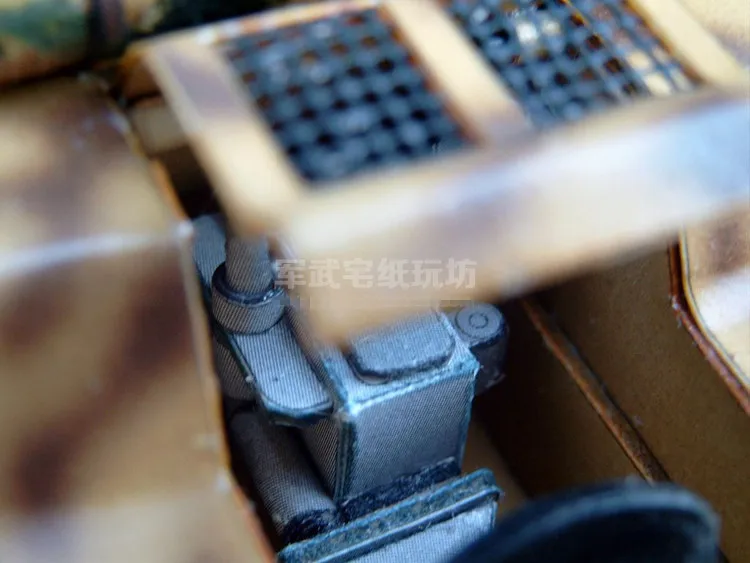 Фото В масштабе 1:25 немецкий WW2 Sd.Kfz.2 Kettenkrad мотоцикл автомобиль DIY Бумажная модель набор игрушечные Пазлы ручной работы №4