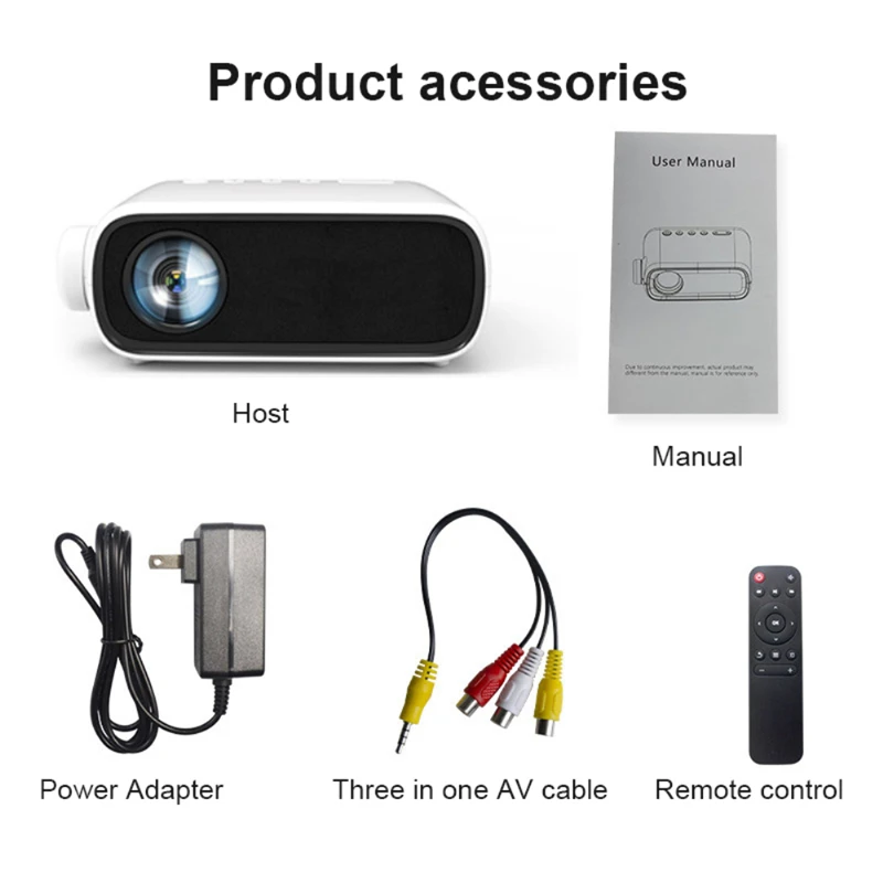 

Mini LED Home Projectors High Definition 1080P Draagbare Home Theater Film Live Games Led Micro Support USB/AV/compatible