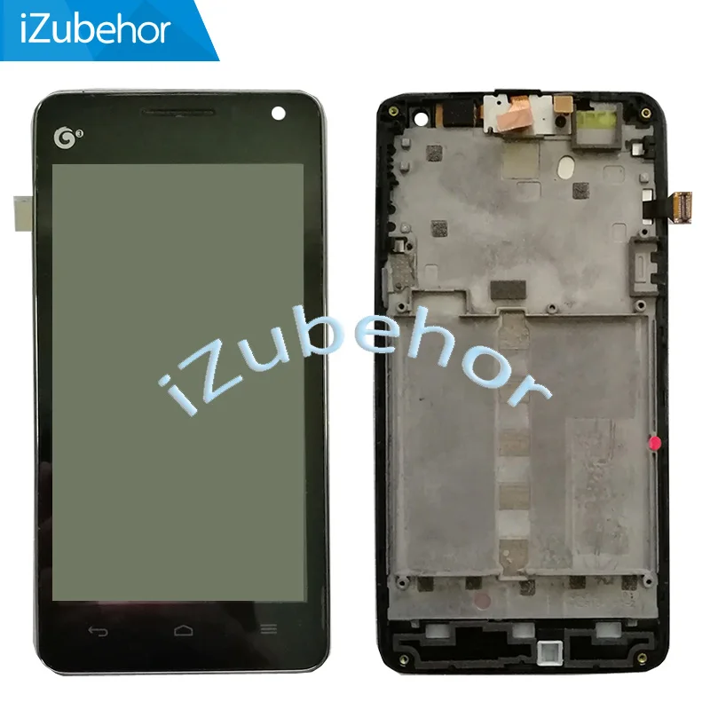 ЖК дисплей 4 5 дюйма с рамкой для Huawei Ascend G600 U8950 сенсорным экраном и дигитайзером в