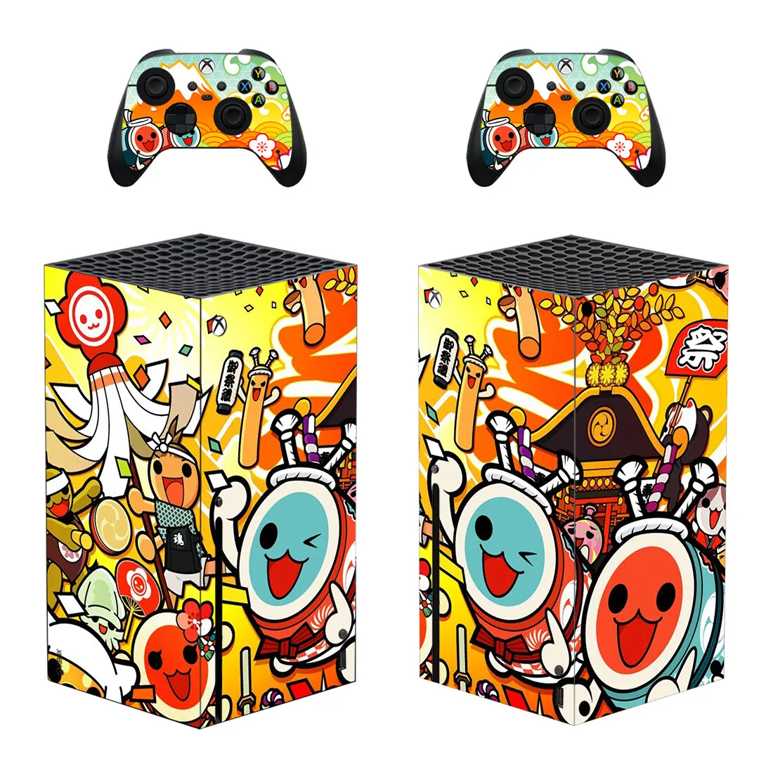 New Cartoon Skin Sticker Decal Cover for Xbox Series X Console and 2 Controllers Xbox Series X Skin Sticker Vinyl