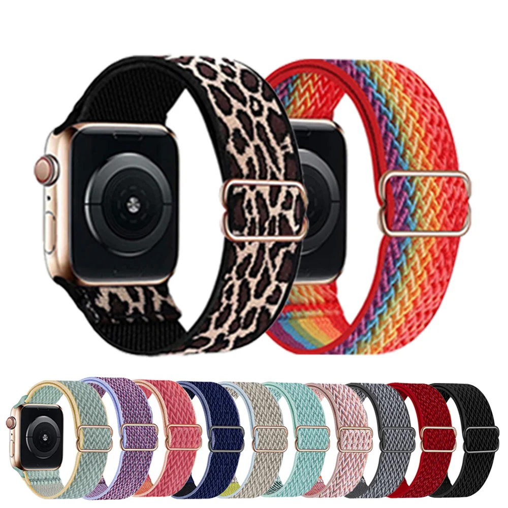 

Nylon Watch Strap for Watch Band 44mm 40mm for iWatch Band Series 6 Se 5 4 3 2 1 Sport Bracelet for Apple Watch 38mm 42mm