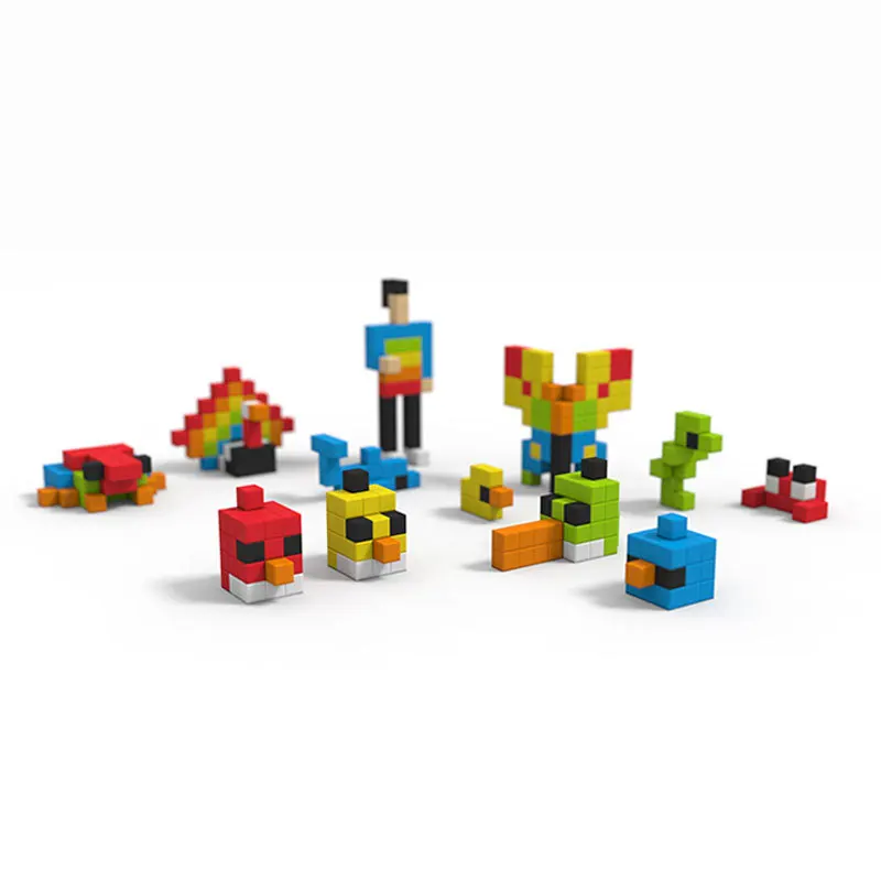 Bloques de construcci&oacute;n coloridos para ni&ntilde;os, juguetes educativos de inteligencia, regalo de cumplea&ntilde;os-2