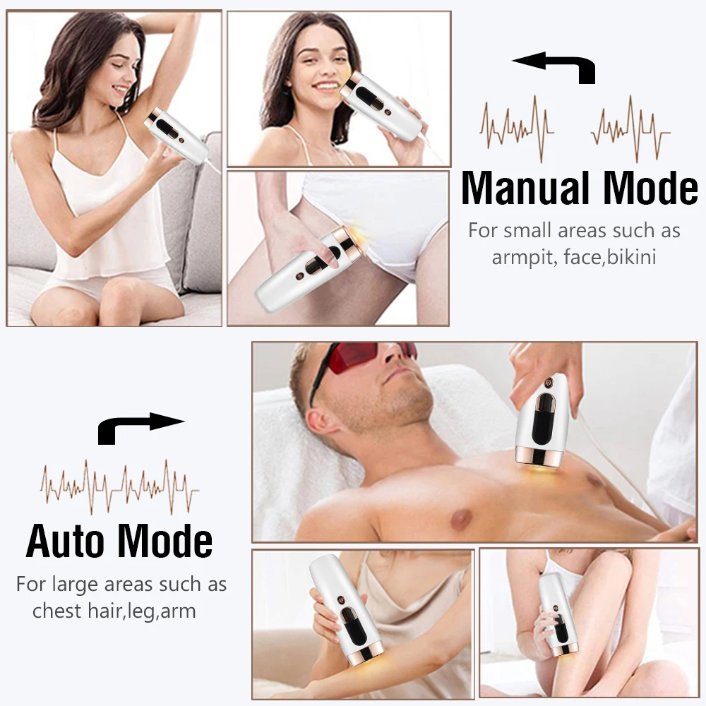 

IPL Electric Laser Depilator For Women Bikini Body Facial Hair Removal Devices Painless Permanent Laser Hair Remover Machine