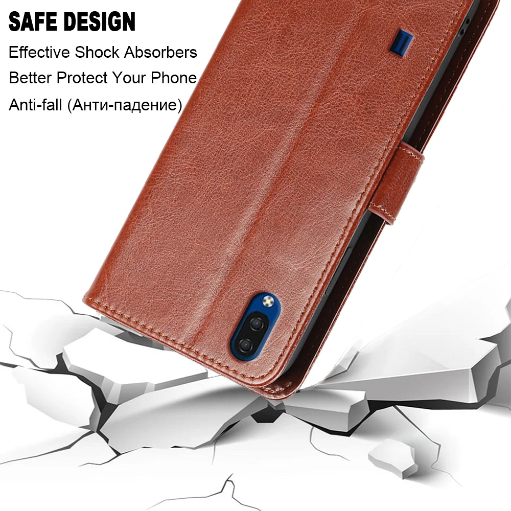 Luxury Case For ZTE Blade 20 smart L8 A3 A5 A7 A7s 2020 2019 ZTE Blade Case Flip leather Wallet Card Slot silicone Cover Phone images - 6