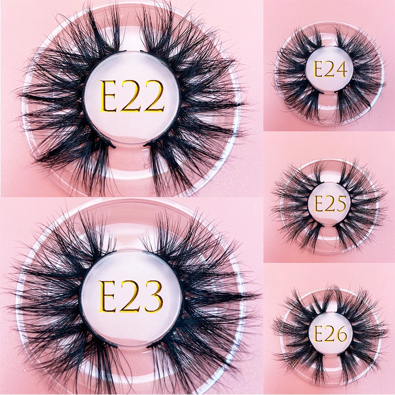 

25mm MIKIWI Wholesale 30/50/70/100 Pairs 3D MINK Long Soft Lashes Custom Packaging Labels Dramatic Fluffy Handmade 3D Mink Lash