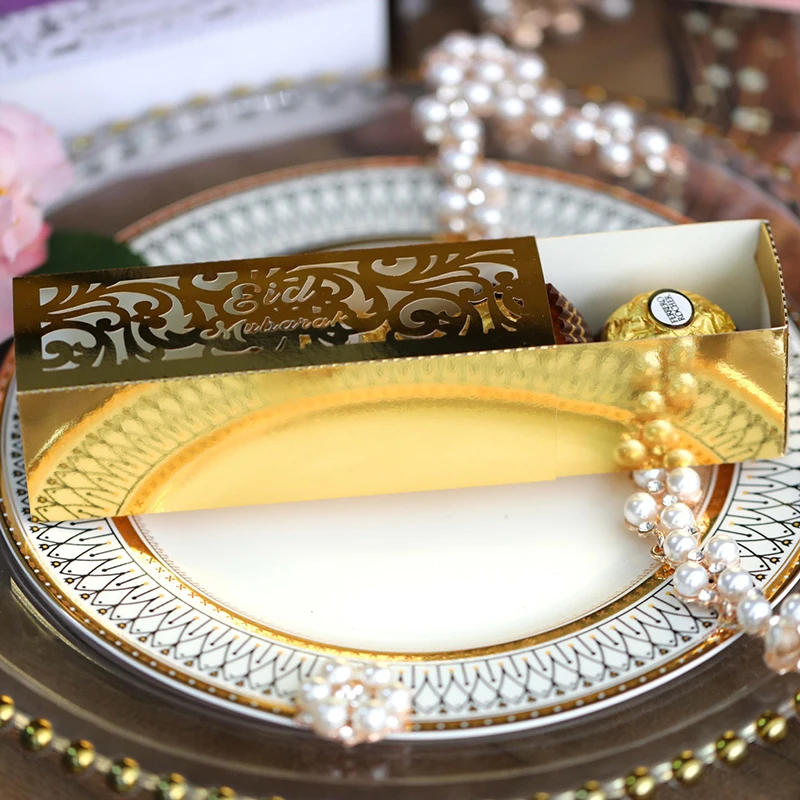 10 шт. Eid Mubarak Box Рамадан Kareem полезные подарочные коробки коробка для сладостей