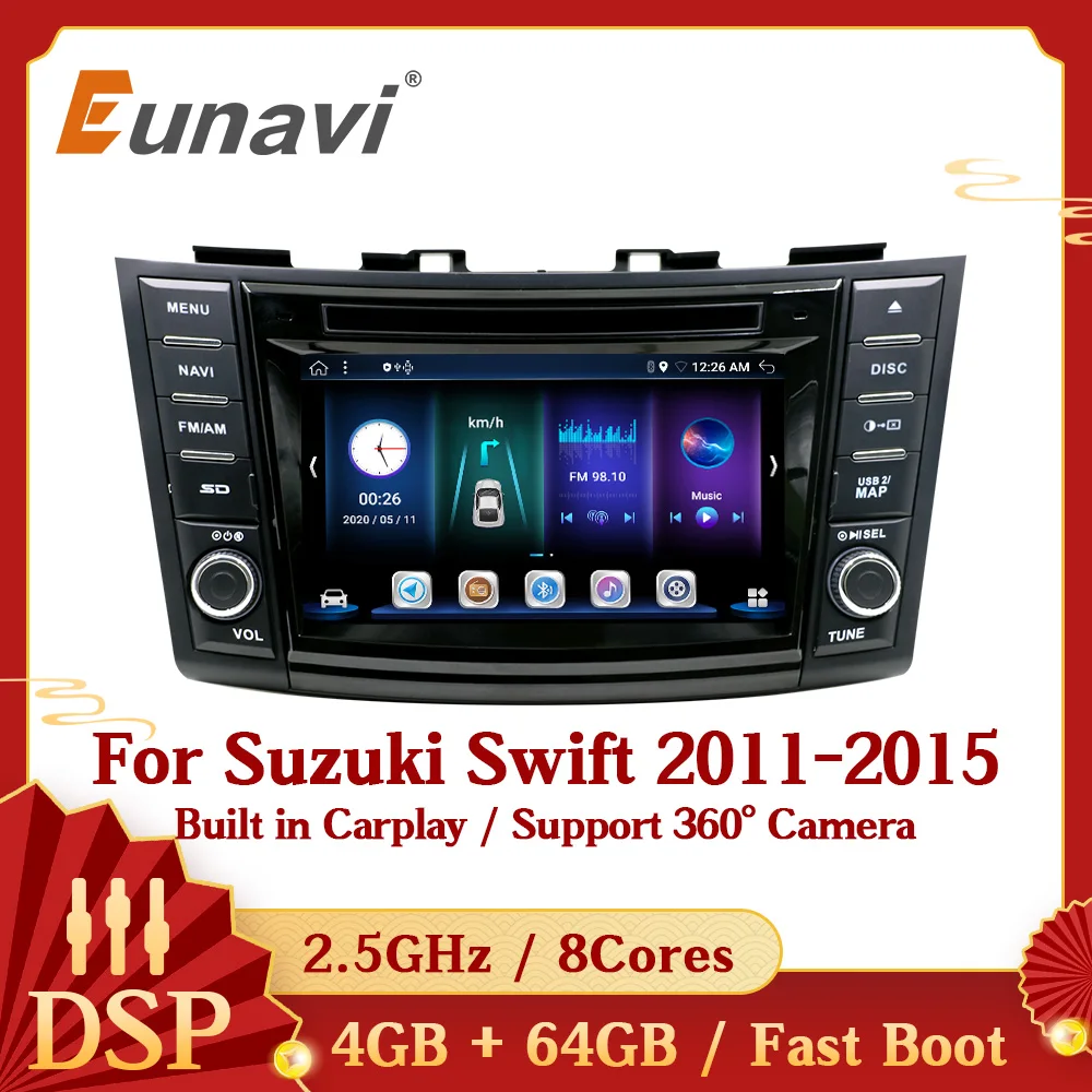 

Android 10 автомобильное радио для SUZUKI SWIFT 2011 - 2015 мультимедийный видео плеер 8 ядер 4G 64G навигация GPS 2 din головное устройство 2din DVD