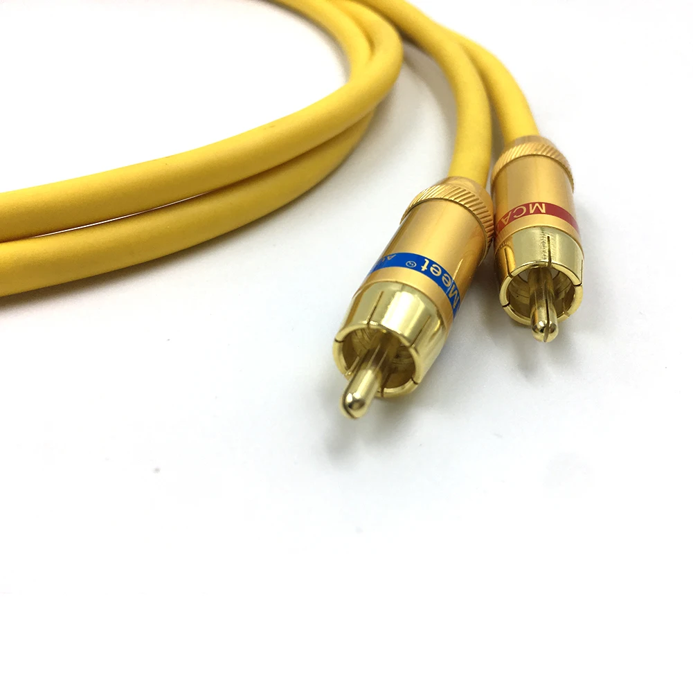 Hifi аудио кабель XLR папа к RCA мужской качественные кабели 2XLR 2RCA двойной двойному