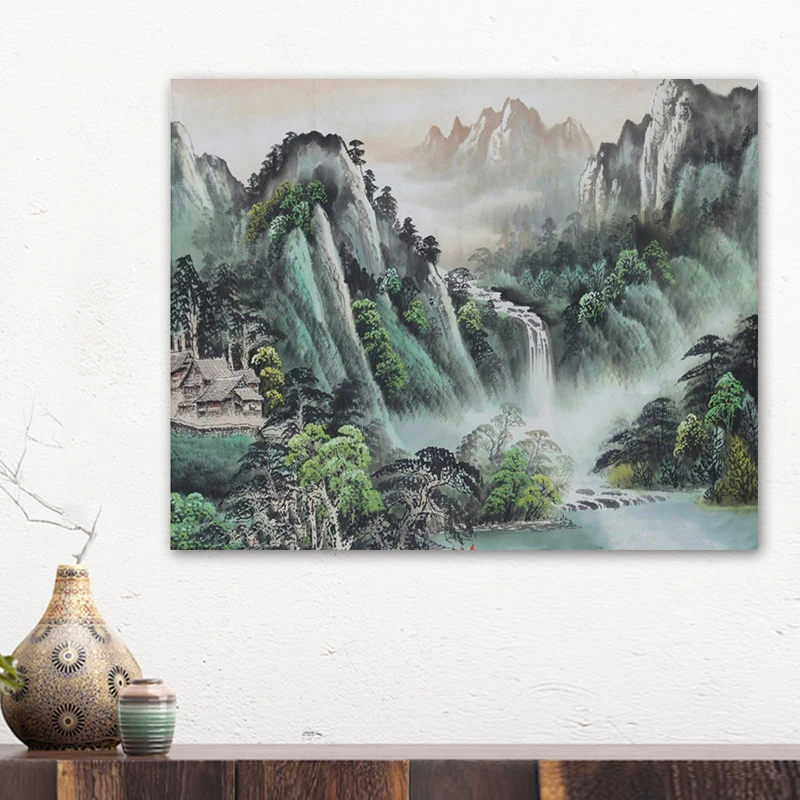 Краска по номеру художественная живопись номерам аниме клетчатая фэншуй|Картины