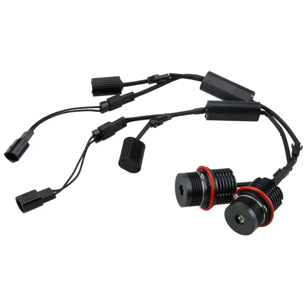 2 шт. 80 Вт Автомобильные безотказные светодиодные кольцевые лампы Angel Eyes для BMW E63