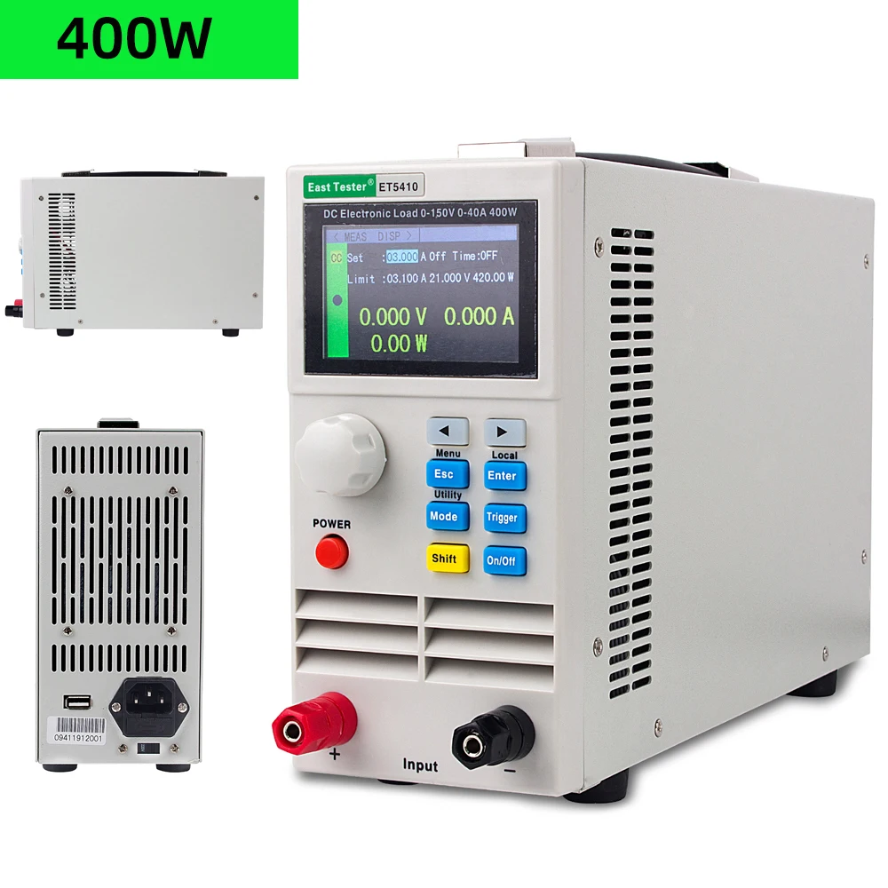 

ET5410 нагрузка профессиональная программируемая Регулируемая Электрическая нагрузка постоянного тока цифровой контроль нагрузки постоянн...