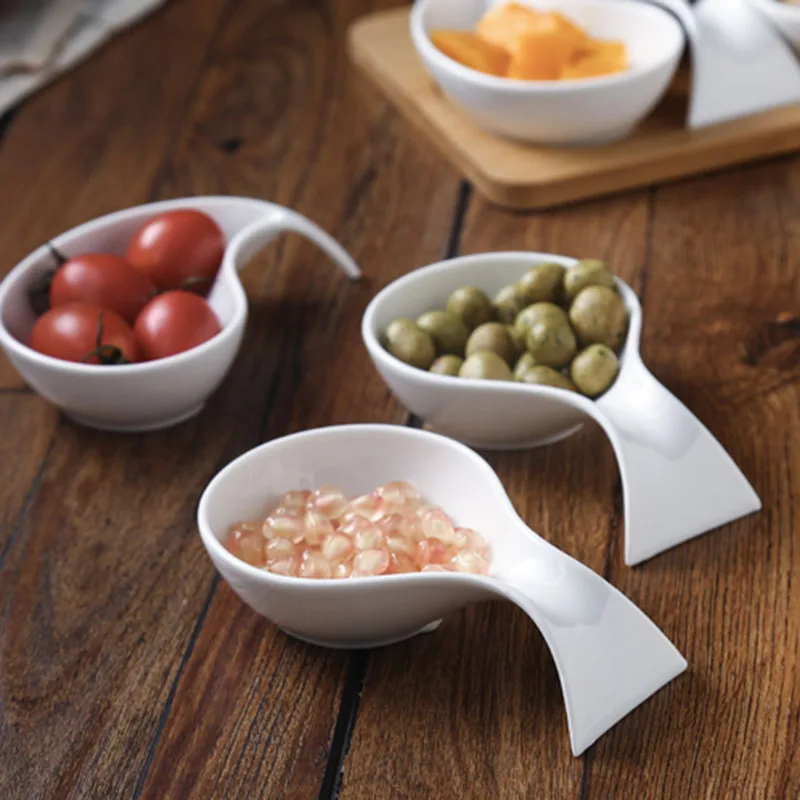 

Ceramic Plate Fruit Plate Salad Bowl Wooden Tray Japanese Tableware Kitchen Cooking Tools Home Baking Dish Sauce Dish