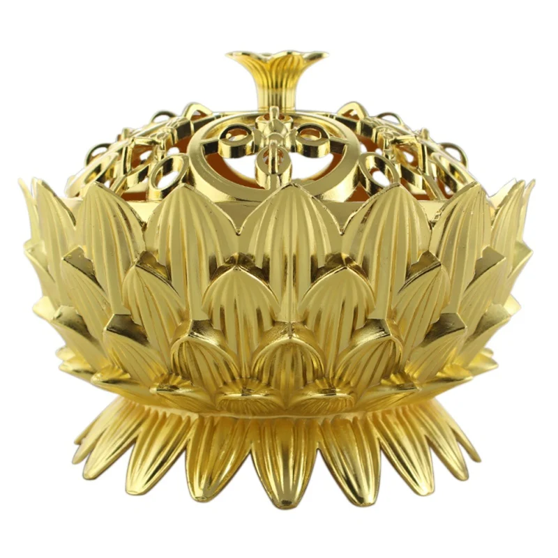 Новинка Лидер продаж Ретро лотоса Форма цинк-медного сплава Ладан горелки