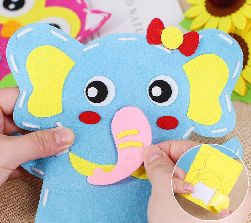 Детские Тканевые животные Ручные куклы игрушки нетканые материалы ручной работы