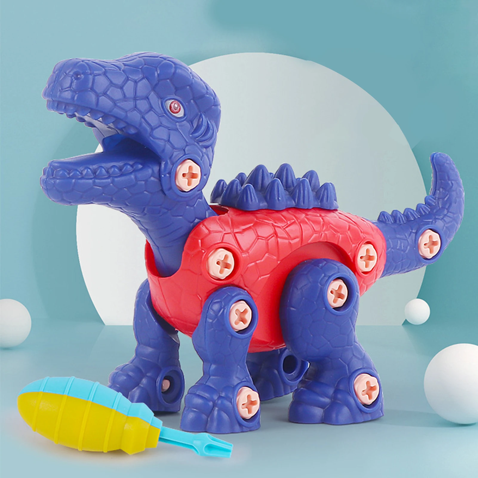 

Cartoon Dinosaur Attractive Interesting Interactive Multifunctional DIY Assemble Detachable Children Kids Boys Educational Toy G