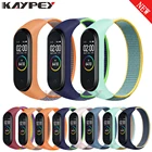 Нейлоновый ремешок для Xiaomi Mi band 6 5 NFC, сменный Браслет Mi band band4 corea, Воздухопроницаемый браслет для Miband 3 4 5 6