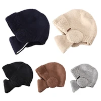 q39c multifunction winter beanie hat mask balaclava ear protection for autumn winter