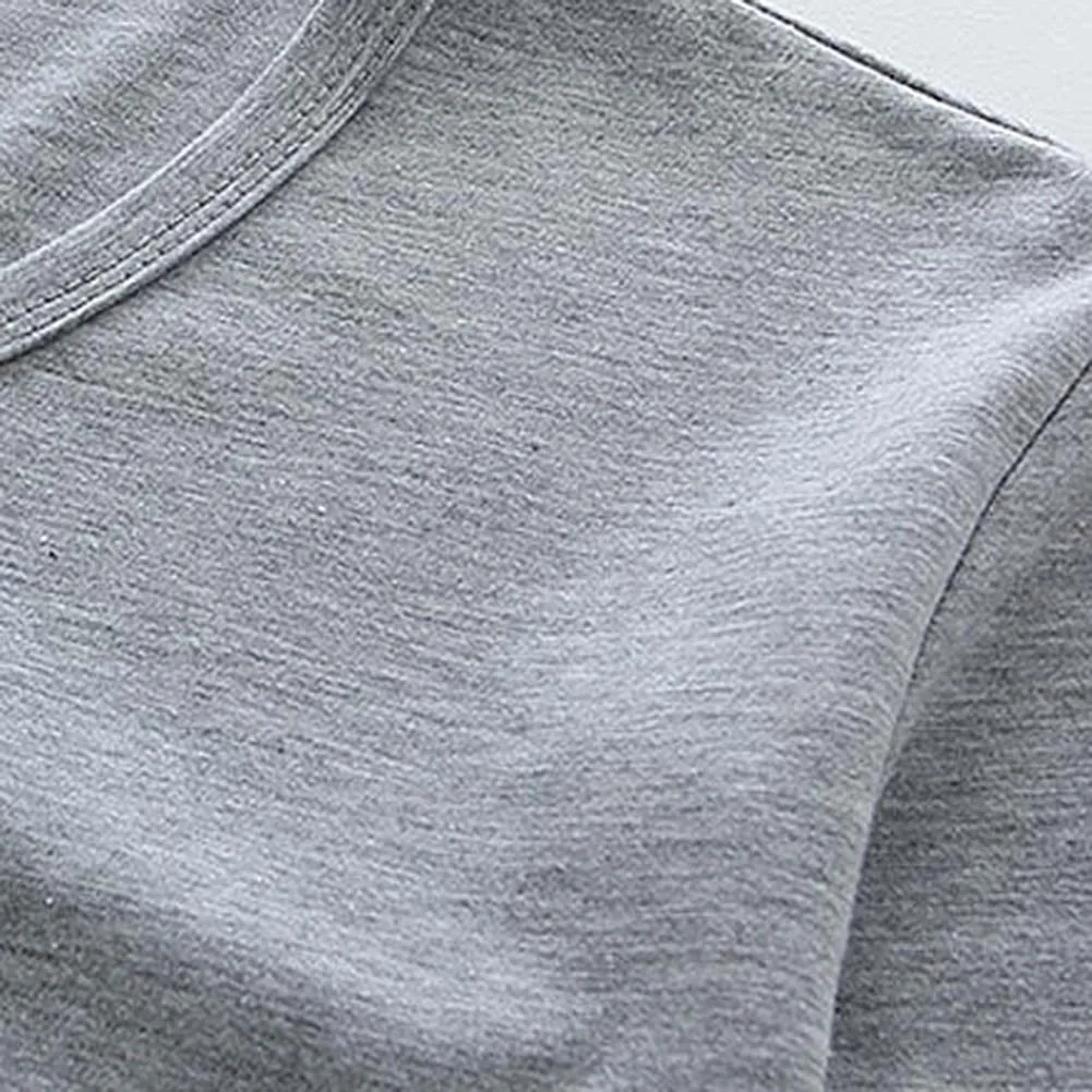 2020 эластичная Мужская футболка повседневный мужской однотонный Хлопковый