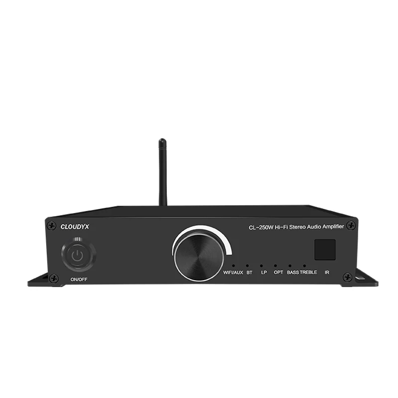 

Home power amplifier Hi-Fi Wifi 2.4G 5G BT Vinyl MM record player optical input 2 X 100W Stereo Karaoke audio amplifier
