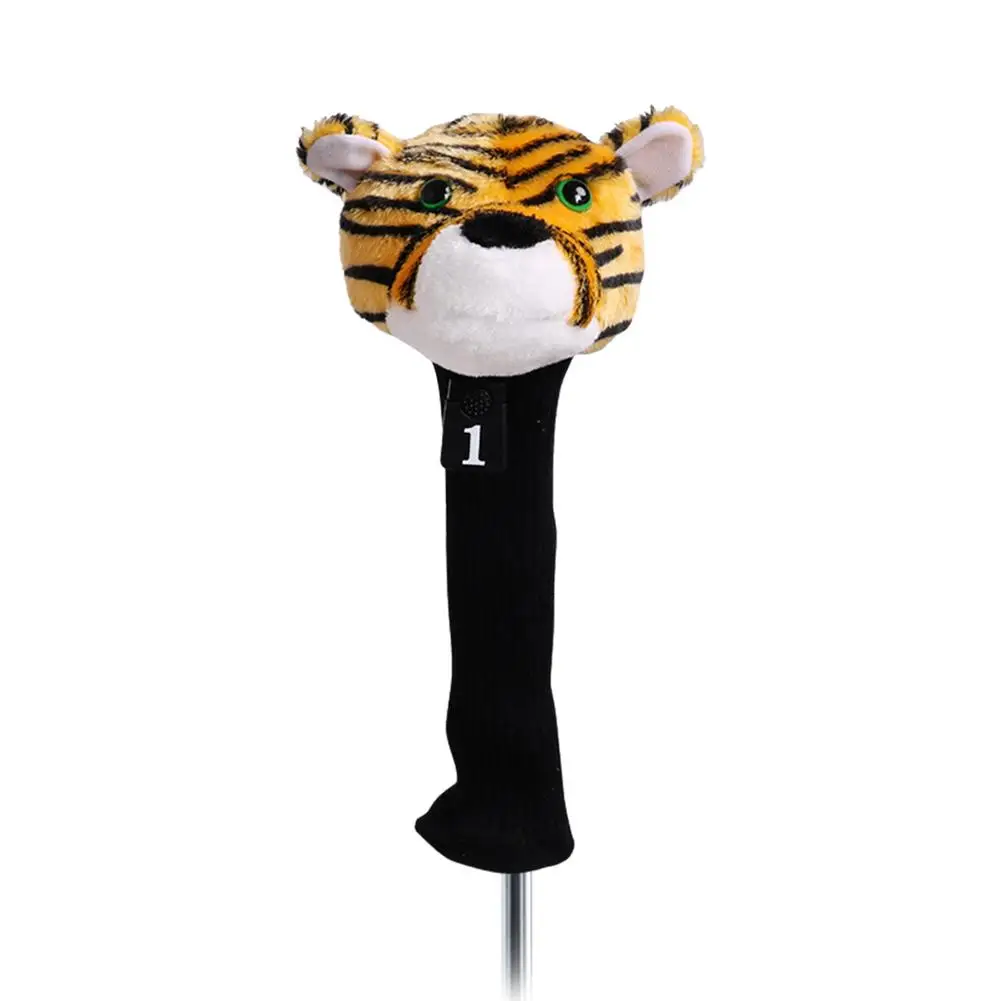 

Cartoon Driver Headcover Animal Patterned Golf Club Covers For Golf Club Protection Plush Golf Head Covers With No. 1 Tag For Dr