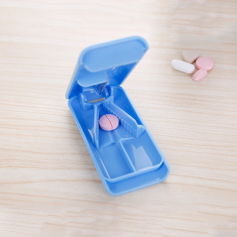 

Tablet Pill Cutter Splitter Medicine Storage Splitters Cut Slicer Home Portable Pill Cases Dispenser Random Random