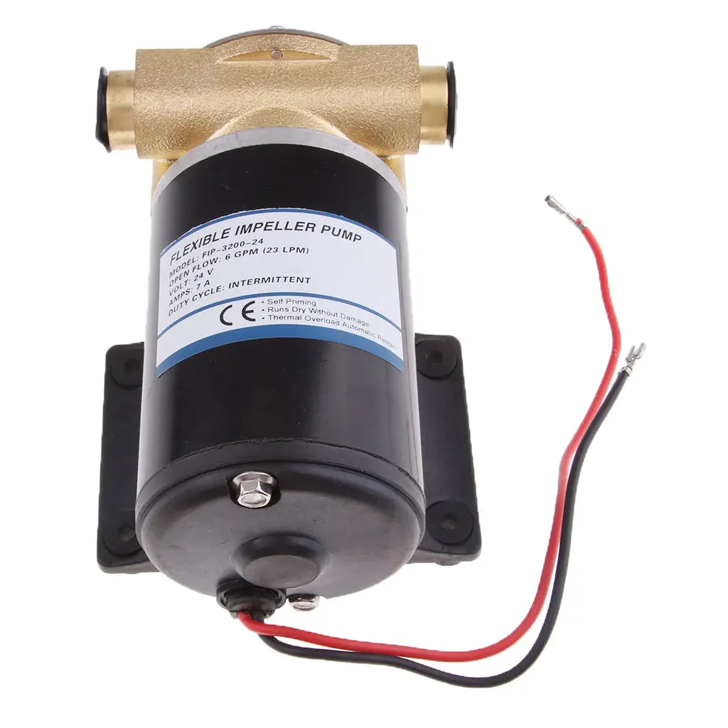

24V Electric Flexible Impeller Pump Self Priming For Boat Marine Yacht RV