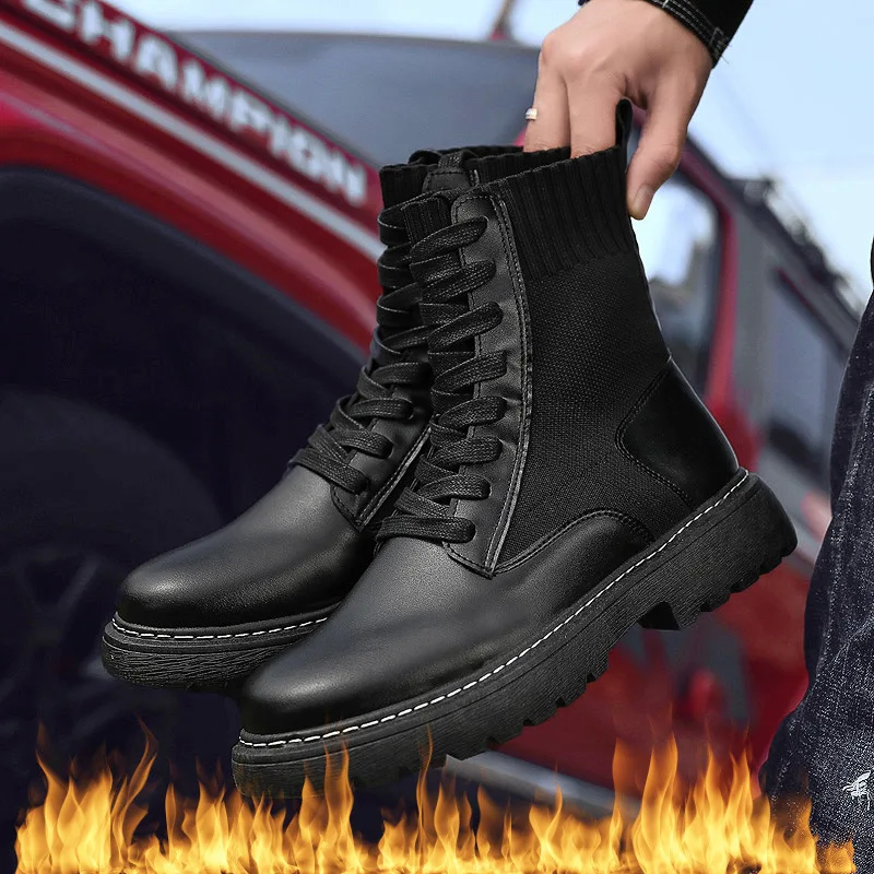 

Мужские зимние ботинки, водонепроницаемая Спортивная обувь, очень теплые мужские кроссовки, износостойкие мужские ботинки, уличные походн...