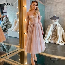 LORIE – robe de bal Vintage en Tulle, épaules dénudées, brillante, sur mesure, robe de soirée pour remise de diplôme, 2021  (1)