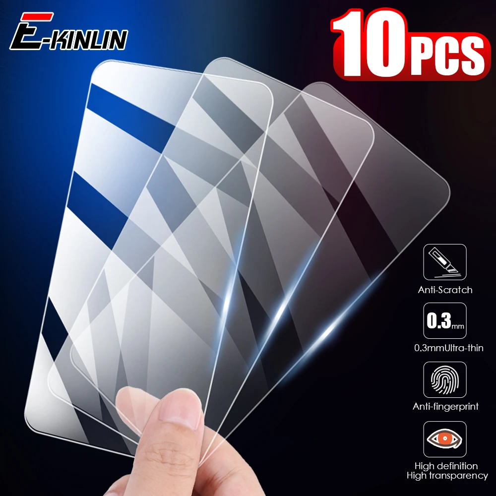 

10pcs/lot Toughened Glass Protective Film For One Plus Oneplus Nord 2 N10 5G N100 N200 CE Screen Protector Tempered Glass