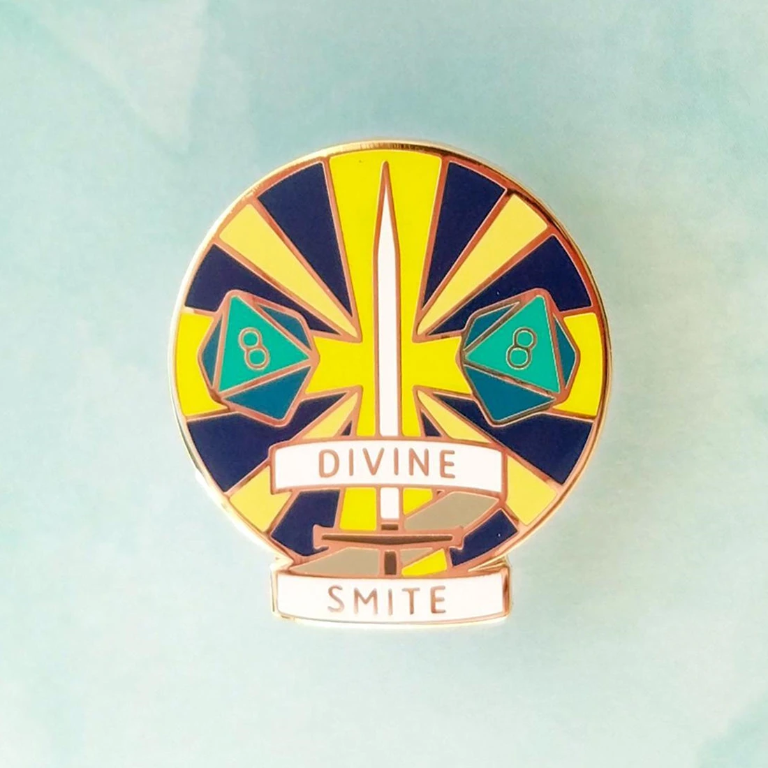 

Divine Smite Enamel Pin Paladin Lapel Pins Fan Collect Medal Badge Accessories Gift