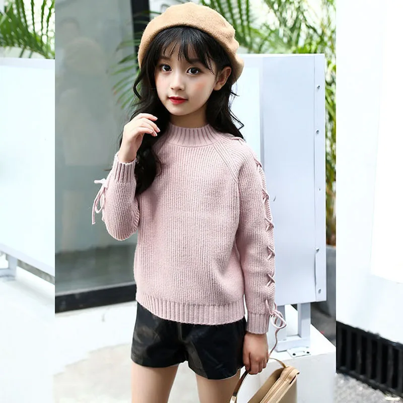 Вязаный свитер для девочек осень-весна-зима 2020 вязаные свитера школьная одежда