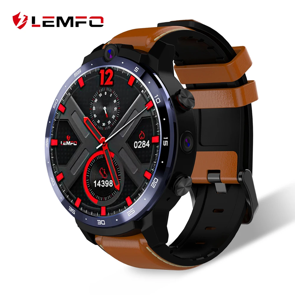 LEMFO LEM12 2020 новые Face ID 1 6 Inch двойной Камера LTE 4G Смарт часы Android 7 3 Гб оперативной