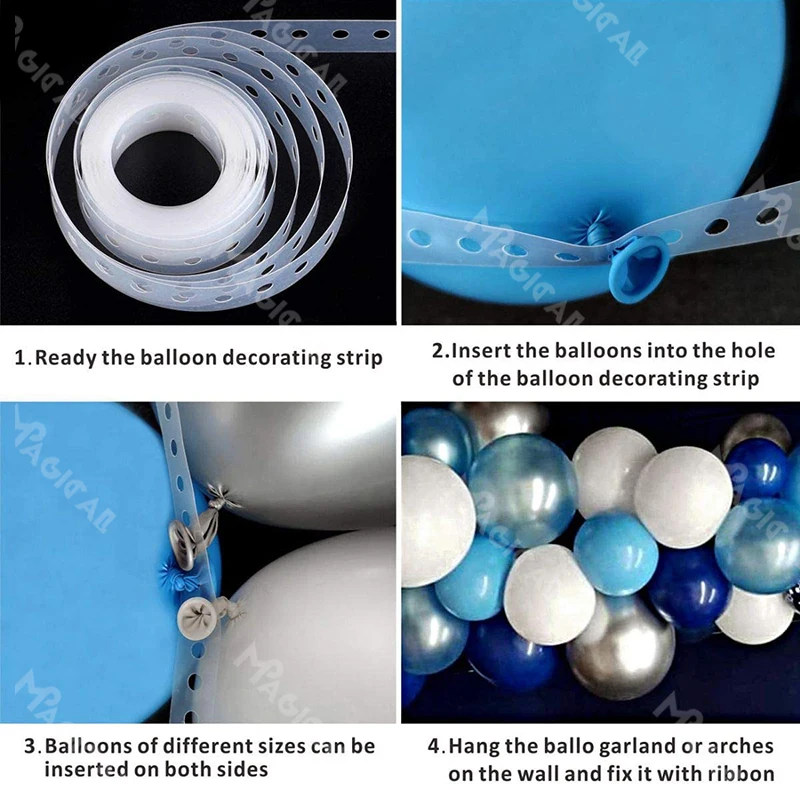 

Matte Light Blue White Balloons Arch 70pcs Pearl Dark Blue Balloon Chrome Silver Globos Wedding Birthday Baby Shower Party Decor