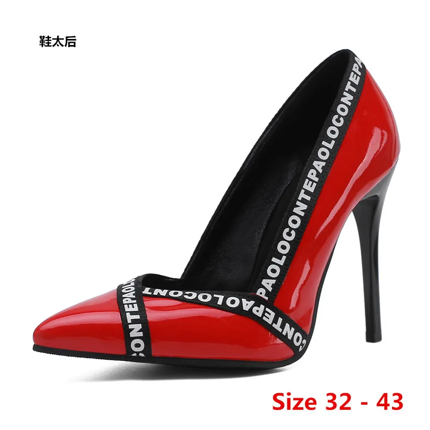 

Sexy Stiletto Women Pumps jelly High Heel Shoes Party Wedding Women Concise Office High Heels Small Big Size 32 - 43