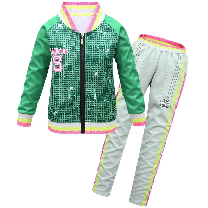 Новый костюм для косплея на Хэллоуин зомби колледж 2 Детская рубашка молнии