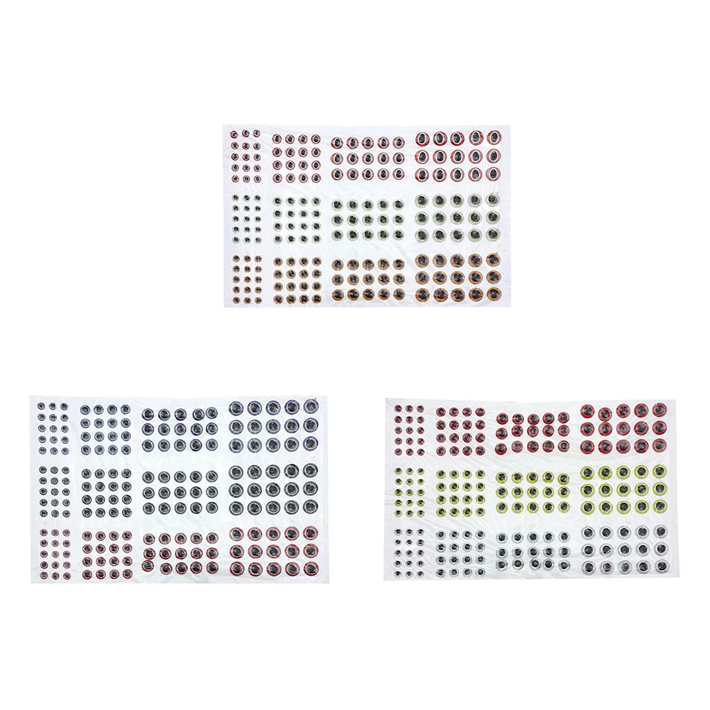 183 шт. рыболовные глаза для приманки 3D голографические подвязывания нахлыстом