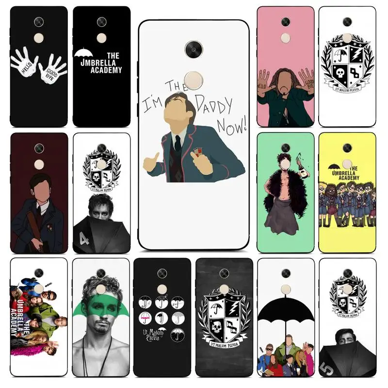 

YNDFCNB Umbrella Academy Phone Case for RedMi note 4 5 7 8 9 pro 8T 5A 4X case